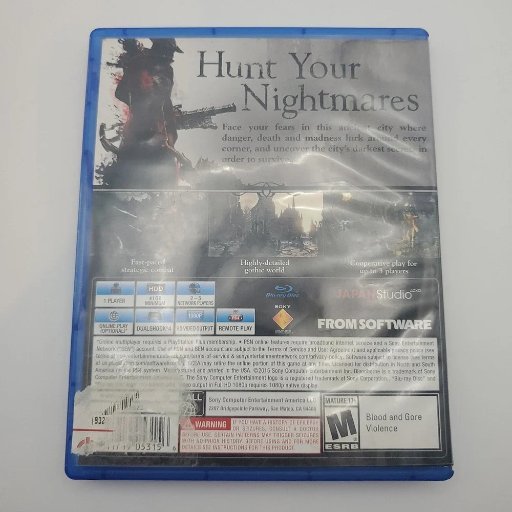 Bloodborne - Sony PlayStation 4 PS4 TESTED - WORKING